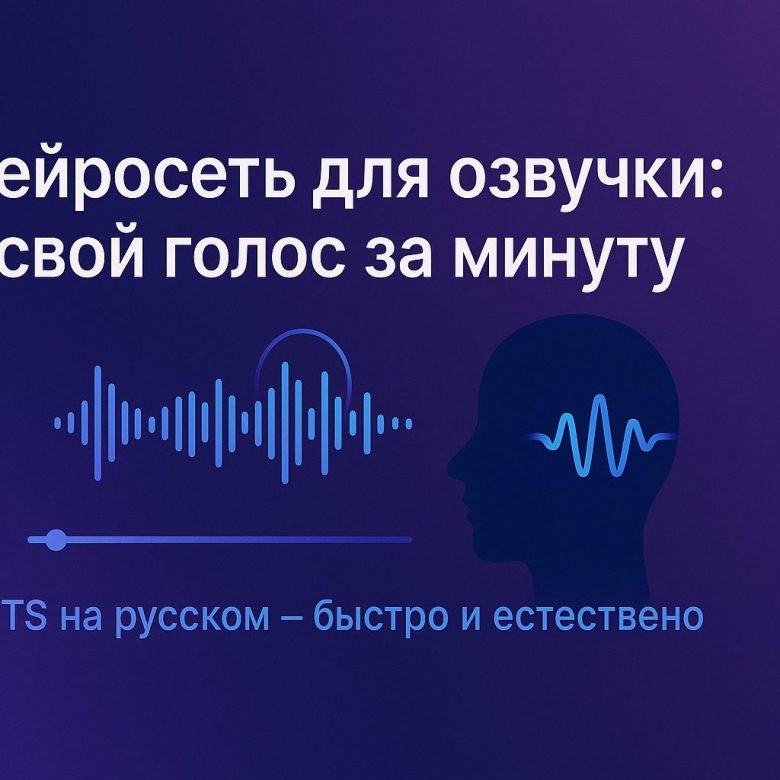 нейросеть для озвучки